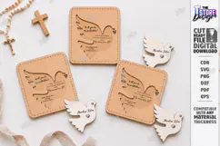 Wooden Baptism Invitation Laser Cut | Keepsake Invitation Product Image 1