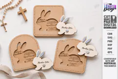 Wooden Baptism Invitation Laser Cut | Keepsake Invitation Product Image 1