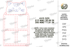 3D Base For Crochet Pocket Organizer Lasercut.Home Decor SVG Product Image 2