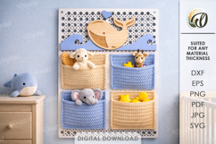 3D Bases For Crochet Pocket Organizers Bundle Laser Cut Product Image 9