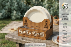 3D BBQ Organizers Bundle Laser cut. Storage Box SVG Product Image 11