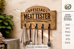 3D BBQ Utensil Racks Bundle Laser Cut. Grill Tool Hanger SVG Product Image 2
