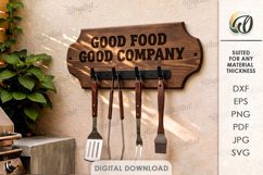3D BBQ Utensil Racks Bundle Laser Cut. Grill Tool Hanger SVG Product Image 6