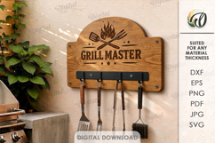 3D BBQ Utensil Racks Bundle Laser Cut. Grill Tool Hanger SVG Product Image 10