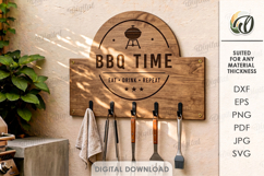 3D BBQ Utensil Racks Bundle Laser Cut. Grill Tool Hanger SVG Product Image 11