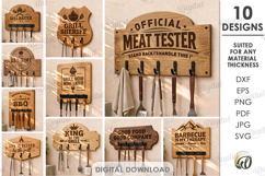 3D BBQ Utensil Racks Bundle Laser Cut. Grill Tool Hanger SVG Product Image 1