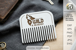 Beard Combs Bundle Laser Cut. Beard Grooming Comb SVG Product Image 10