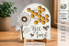 Bee Stand Laser Cut. Standing Home Decor SVG Product Image 1