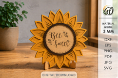 Bee Stands Bundle Laser Cut. Standing Home Decor SVG Product Image 7