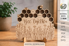 Bee Stand Laser Cut. Standing Home Decor SVG Product Image 1