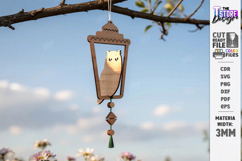 Bird Garden Hanging Decor Laser Cut | Porch Ornament | CNC Product Image 1
