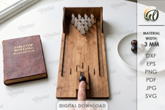 3D Mini Desktop Bowling Laser Cut. Board Game SVG Product Image 1