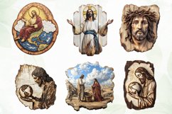 Wooden Board Jesus Christ’s Clipart Product Image 3