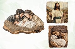 Wooden Board Jesus Christ’s Clipart Product Image 2