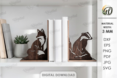 Bookends Bundle Laser Cut. Book Shelf Decor. Book Holder SVG Product Image 7