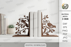 Bookend Laser Cut. Book Shelf Decor. Book Holder SVG Product Image 1