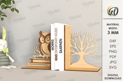 Wooden Bookends Bundle Laser Cut. Books Holder SVG Product Image 14