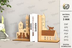 Wooden Bookends Bundle Laser Cut. Books Holder SVG Product Image 16
