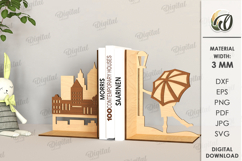 Wooden Bookends Bundle Laser Cut. Books Holder SVG Product Image 17
