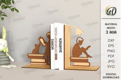 Wooden Bookends Bundle Laser Cut. Books Holder SVG Product Image 18