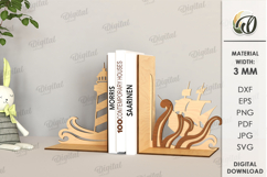 Wooden Bookends Bundle Laser Cut. Books Holder SVG Product Image 19