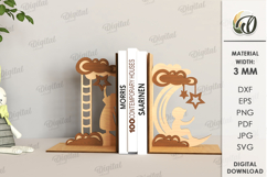 Wooden Bookends Bundle Laser Cut. Books Holder SVG Product Image 20