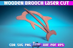 Wooden Brooch Laser Cut SVG | Accessories Laser Cut SVG Product Image 15