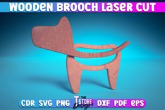 Wooden Brooch Laser Cut SVG | Accessories Laser Cut SVG Product Image 16
