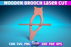 Wooden Brooch Laser Cut SVG | Accessories Laser Cut SVG Product Image 7