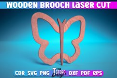 Wooden Brooch Laser Cut SVG | Accessories Laser Cut SVG Product Image 8