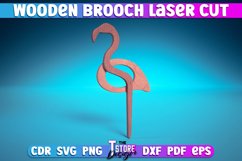 Wooden Brooch Laser Cut SVG | Accessories Laser Cut SVG Product Image 11