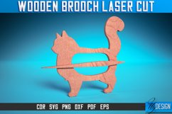 Wooden Brooch Laser Cut SVG Bundle| Accessories Laser Cut Product Image 2
