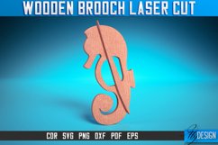 Wooden Brooch Laser Cut SVG Bundle| Accessories Laser Cut Product Image 11
