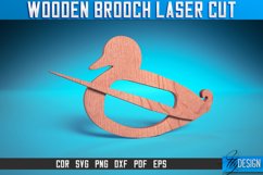 Wooden Brooch Laser Cut SVG Bundle| Accessories Laser Cut Product Image 12