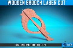 Wooden Brooch Laser Cut SVG Bundle| Accessories Laser Cut Product Image 14