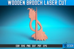 Wooden Brooch Laser Cut SVG Bundle| Accessories Laser Cut Product Image 4