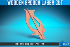 Wooden Brooch Laser Cut SVG Bundle| Accessories Laser Cut Product Image 8