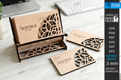 Business Card Holder Laser Cut |Office Accessory| Card Stand Product Image 1