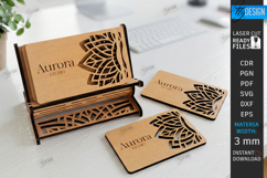 Business Card Holders Laser Cut Bundle|Office Accessory SVG Product Image 13