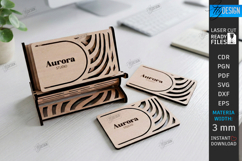 Business Card Holder Laser Cut |Office Accessory| Card Stand Product Image 1