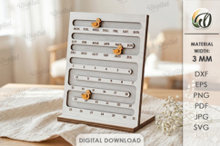 Perpetual Calendars Bundle Laser Cut. Eternal Calendar SVG Product Image 2