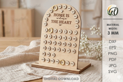 Perpetual Calendar Laser Cut. Desk Calendar SVG Product Image 1