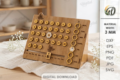 Perpetual Calendar Laser Cut. Desk Calendar SVG Product Image 1