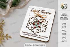 Christmas Cards With Ornament Bundle Lasercut. Christmas SVG Product Image 6