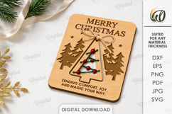 Christmas Cards With Ornament Bundle Lasercut. Christmas SVG Product Image 7