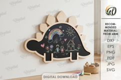 Kids Chalkboard Laser Cut. Kids Drawing Board SVG Product Image 1
