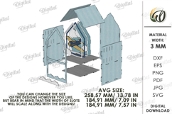 Children&#039;s House Box Bundle Lasercut. Kid&#039;s Storage Box SVG Product Image 6