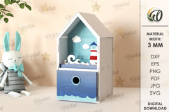 Children&#039;s House Box Bundle Lasercut. Kid&#039;s Storage Box SVG Product Image 13