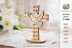 3D Christian Crosses Bundle Laser Cut. Stand Decor SVG Product Image 13