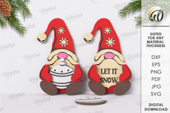 Wooden Christmas Characters Bundle Laser Cut. Christmas SVG Product Image 5